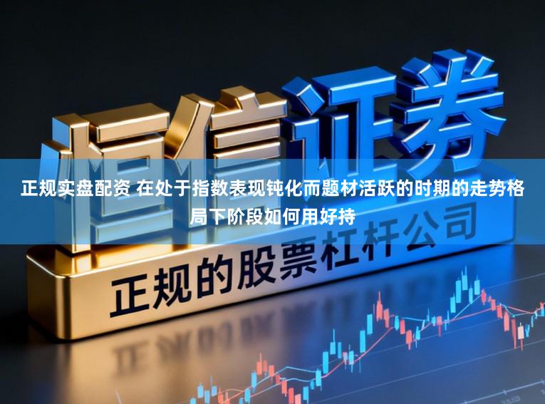正规实盘配资 在处于指数表现钝化而题材活跃的时期的走势格局下阶段如何用好持